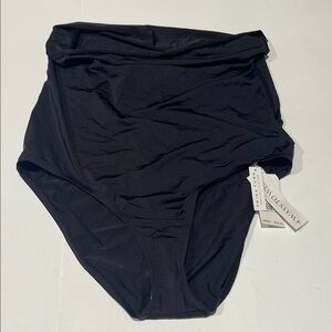 πΊπΈTrina Turk NWT Black High-Waisted Swim Bottoms 4 ways to wear style $76